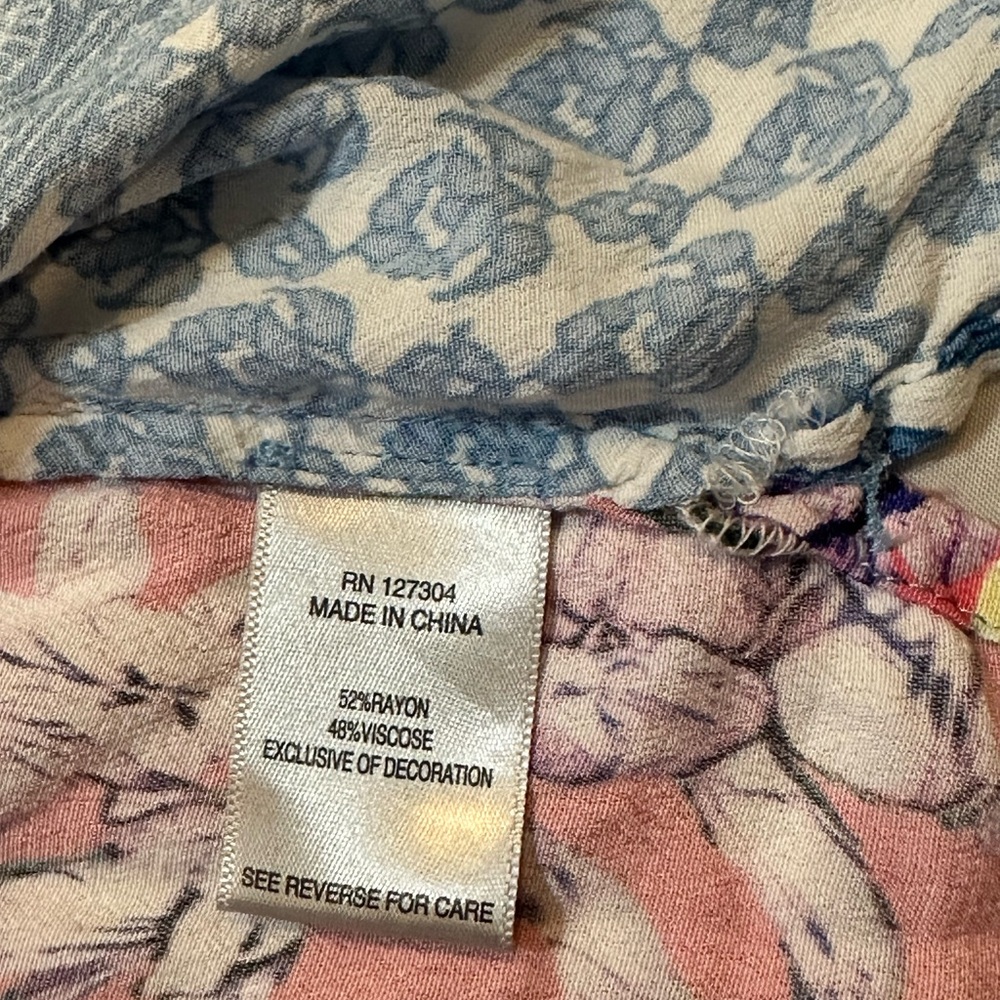 John Mark Patchwork Button Down Floral Paisley Tu… - image 12